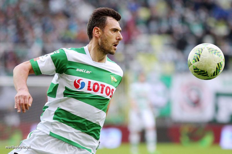 Lechia Gdansk - Termalica Bruk-Bet Nieciecza N/z Grzegorz Wojtkowiak Foto Piotr Matusewicz